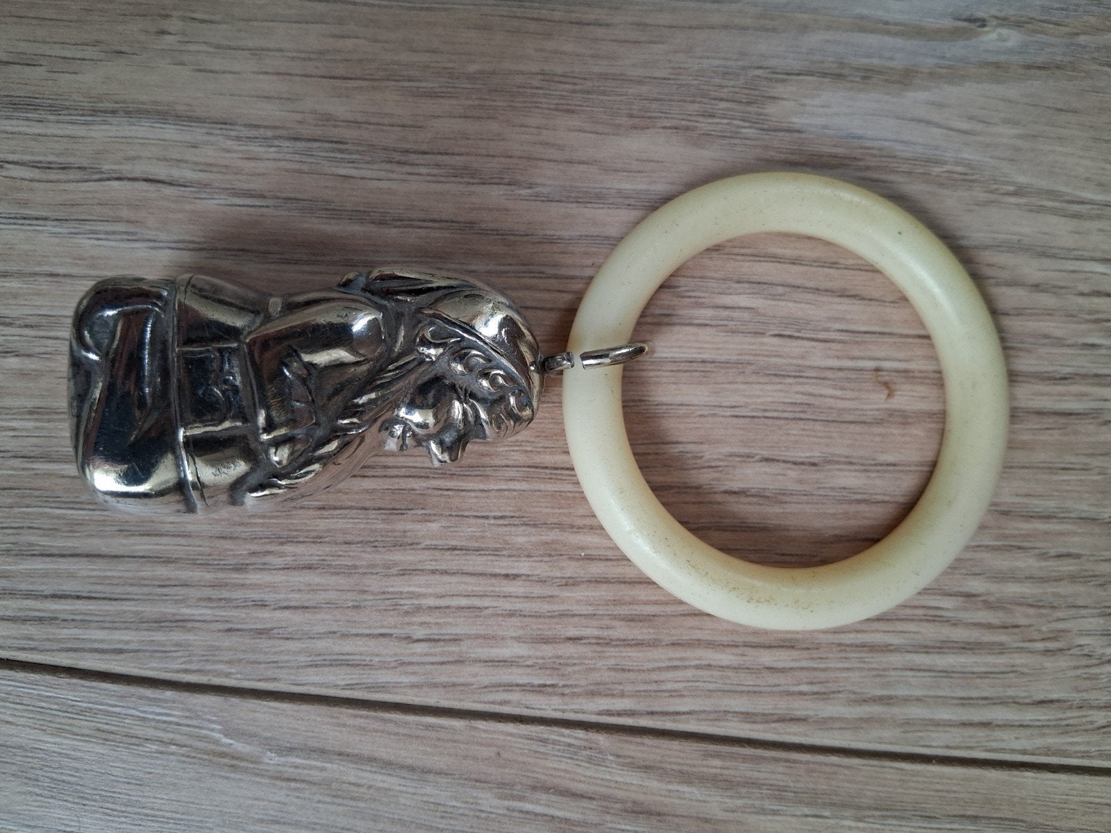 verzilverde rammelaar, Antiek en Kunst, Ophalen of Verzenden