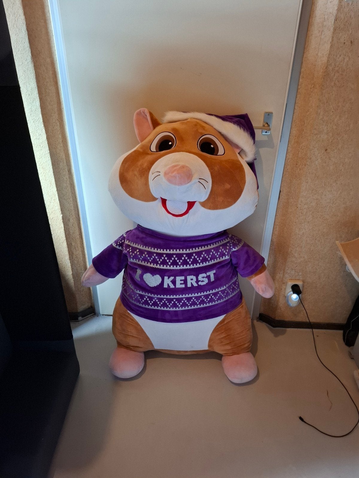 XXL Albert Heijn Kerst Hamster, Diversen, Kerst, Ophalen of Verzenden, Zo goed als nieuw