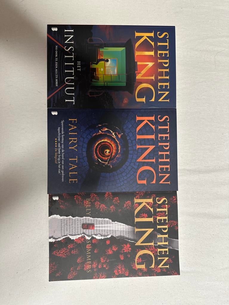 Stephen King Boeken: Het Instituut, Fairy Tale, Billy Summer, Boeken, Ophalen of Verzenden, Zo goed als nieuw, Nederland