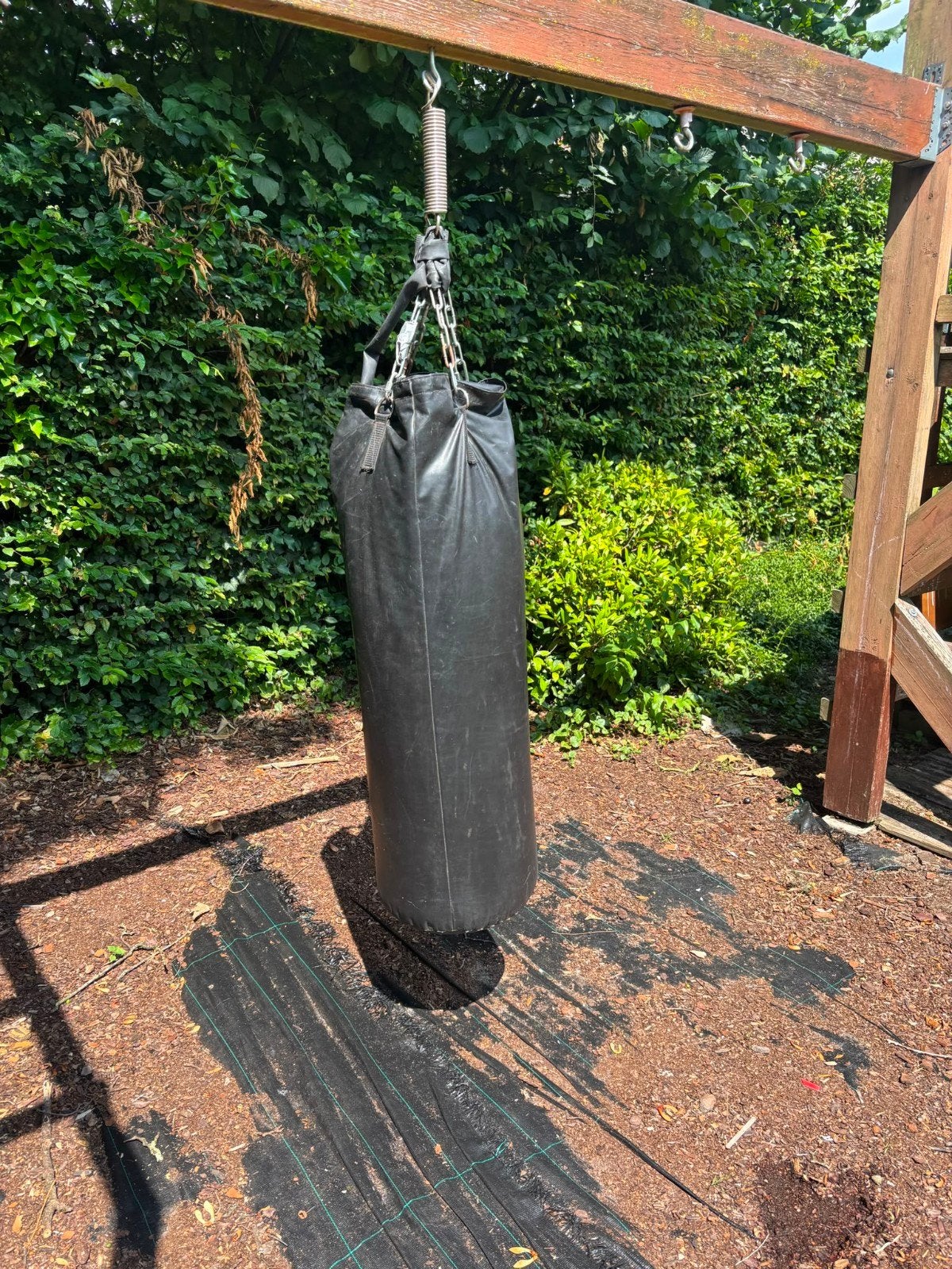 Bokszak / Punching Bag – Compleet met Ketting en Veer, Ophalen of Verzenden, Gebruikt, Bokszak
