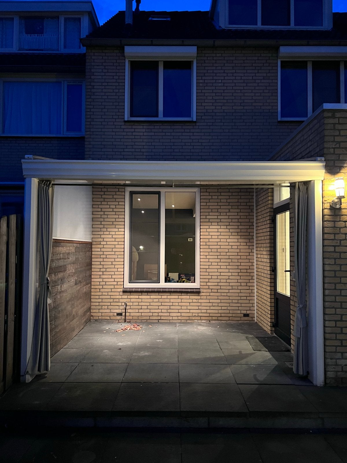 Veranda met elektrisch zonnescherm, direct beschikbaar, Tuin en Terras, Ophalen, Gebruikt, Veranda