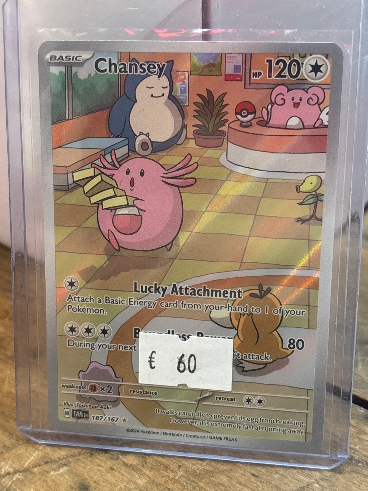 Chansey 187/167 Pokemon kaart - 187/167, Ophalen of Verzenden, Zo goed als nieuw, Losse kaart