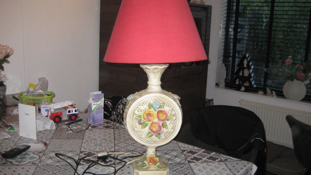 Schemerlamp, Ophalen, Met schakelaar, Gebruikt, Keramiek