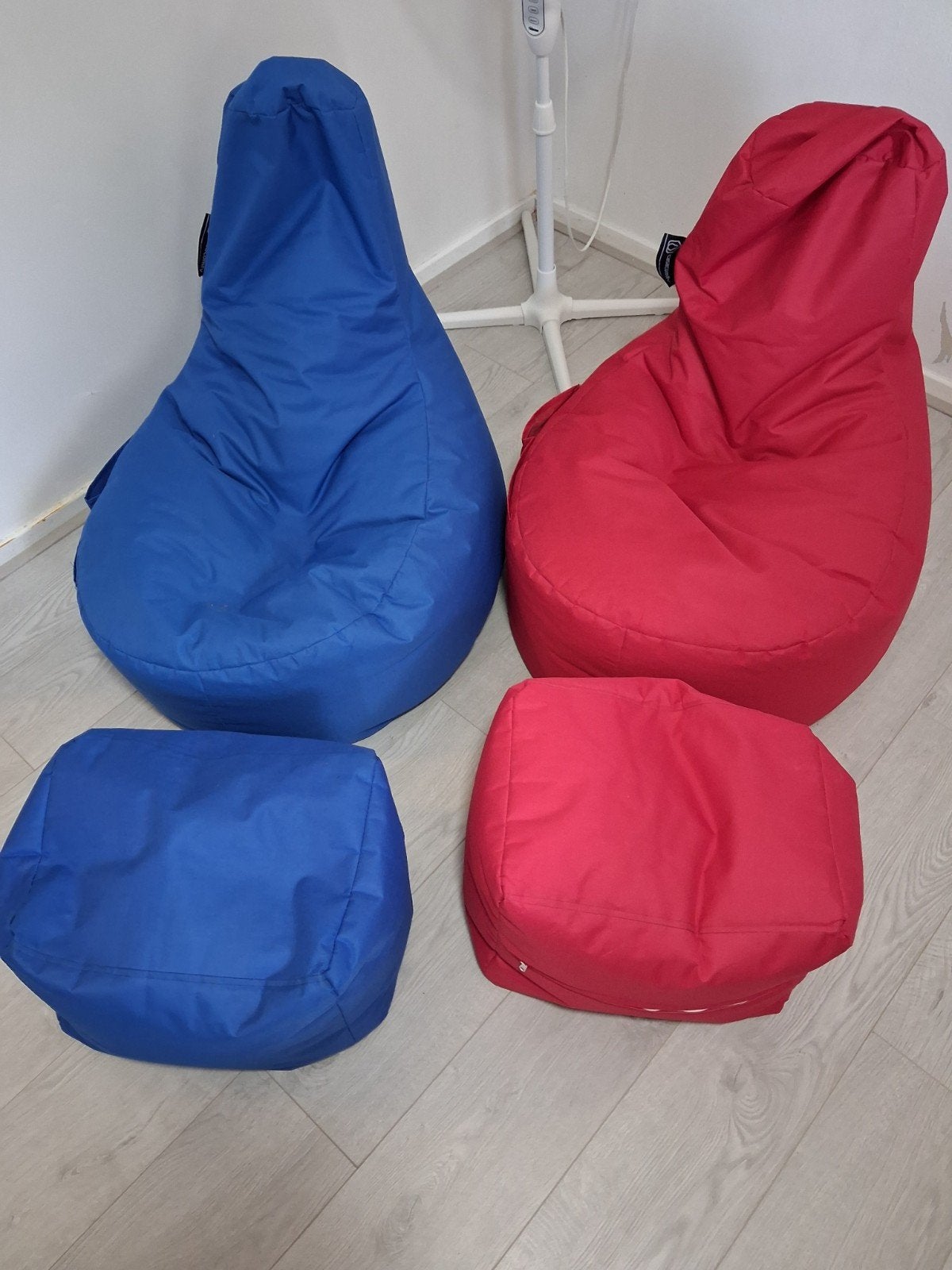 Casacomfy Zitzakken Set (2 zitzakken + 2 poefs), Ophalen, Zo goed als nieuw, Meerkleurig, Zitzak