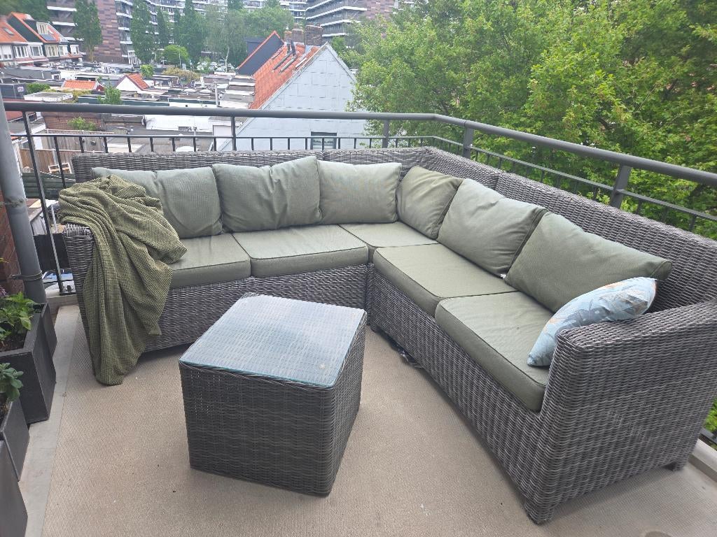 loungset, Ophalen, 4 zitplaatsen, Kunststof, Gebruikt