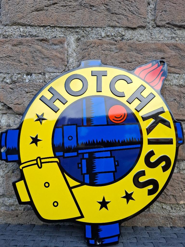 Reclamebord Hotchkiss, Ophalen of Verzenden, Nieuw, Auto's