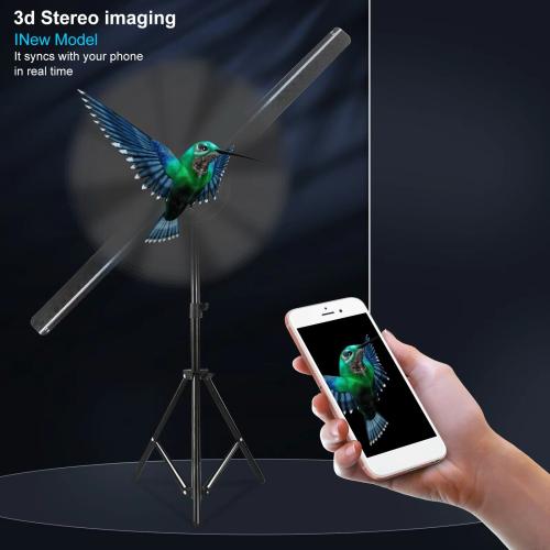 DJLicht 42CM 3D Animatie fan met wifi bluetooth en app, Geluidgestuurd, ., Nieuw, Ophalen of Verzenden