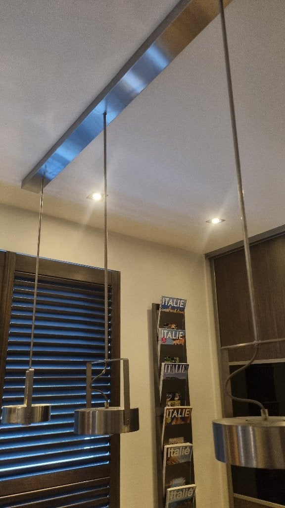 Moderne Hanglamp RVS, Ophalen, Gebruikt, Metaal, Modern