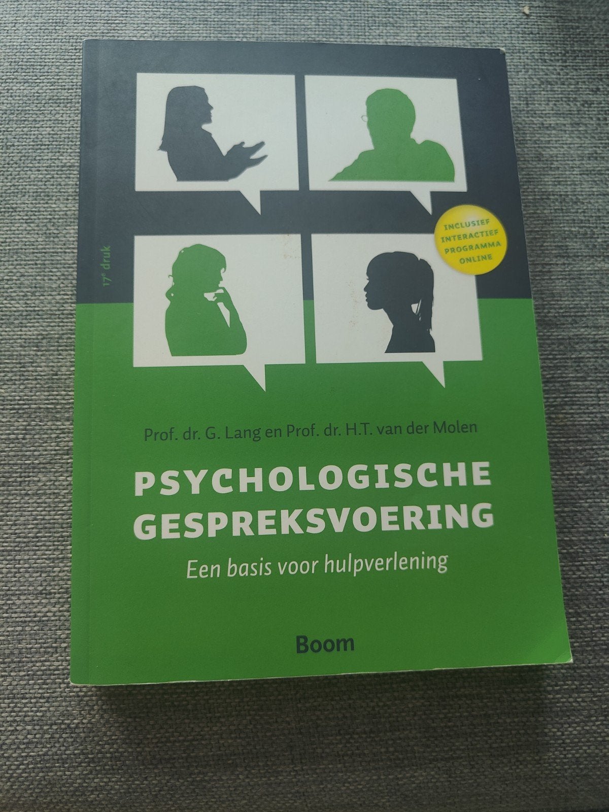 Psychologische Gespreksvoering, Boeken, Ophalen of Verzenden, Prof. dr. G. Lang en Prof. dr. H.T. van der Molen, Gamma, WO