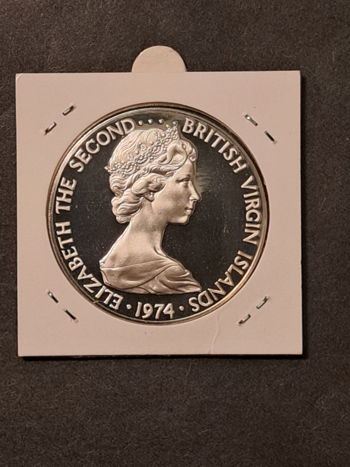 Virgin Islands one dollar 1974 proof, Ophalen of Verzenden, Noord-Amerika, Losse munt, Zilver