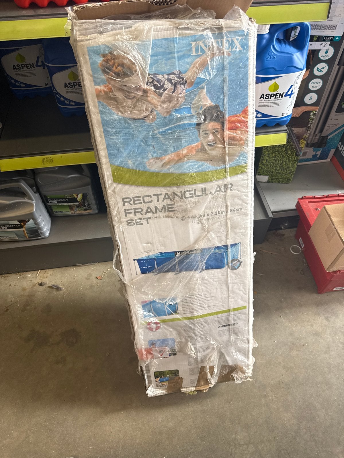 Intex Rectangular Frame Zwembad 4,5m x 2,2m x 84cm - retour, Ophalen, 80 tot 120 cm, Nieuw, .