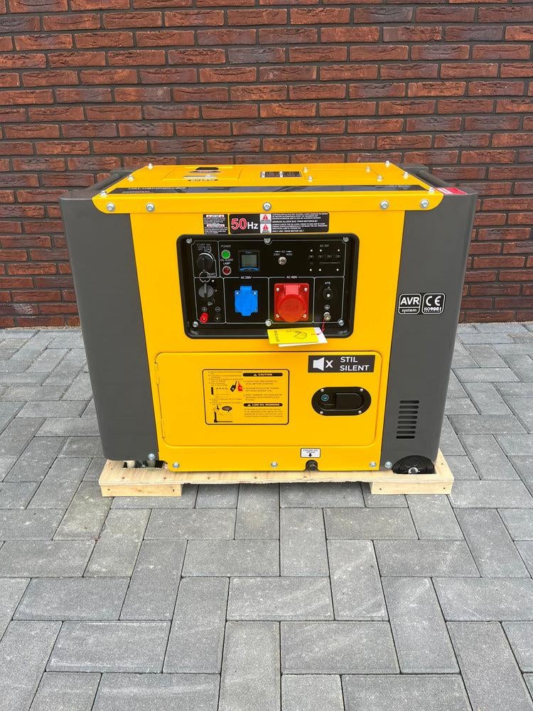 Dieselgenerator / Aggregaat 6 KVA Geluid Gedempt, Caravans en Kamperen, Ophalen of Verzenden, Nieuw