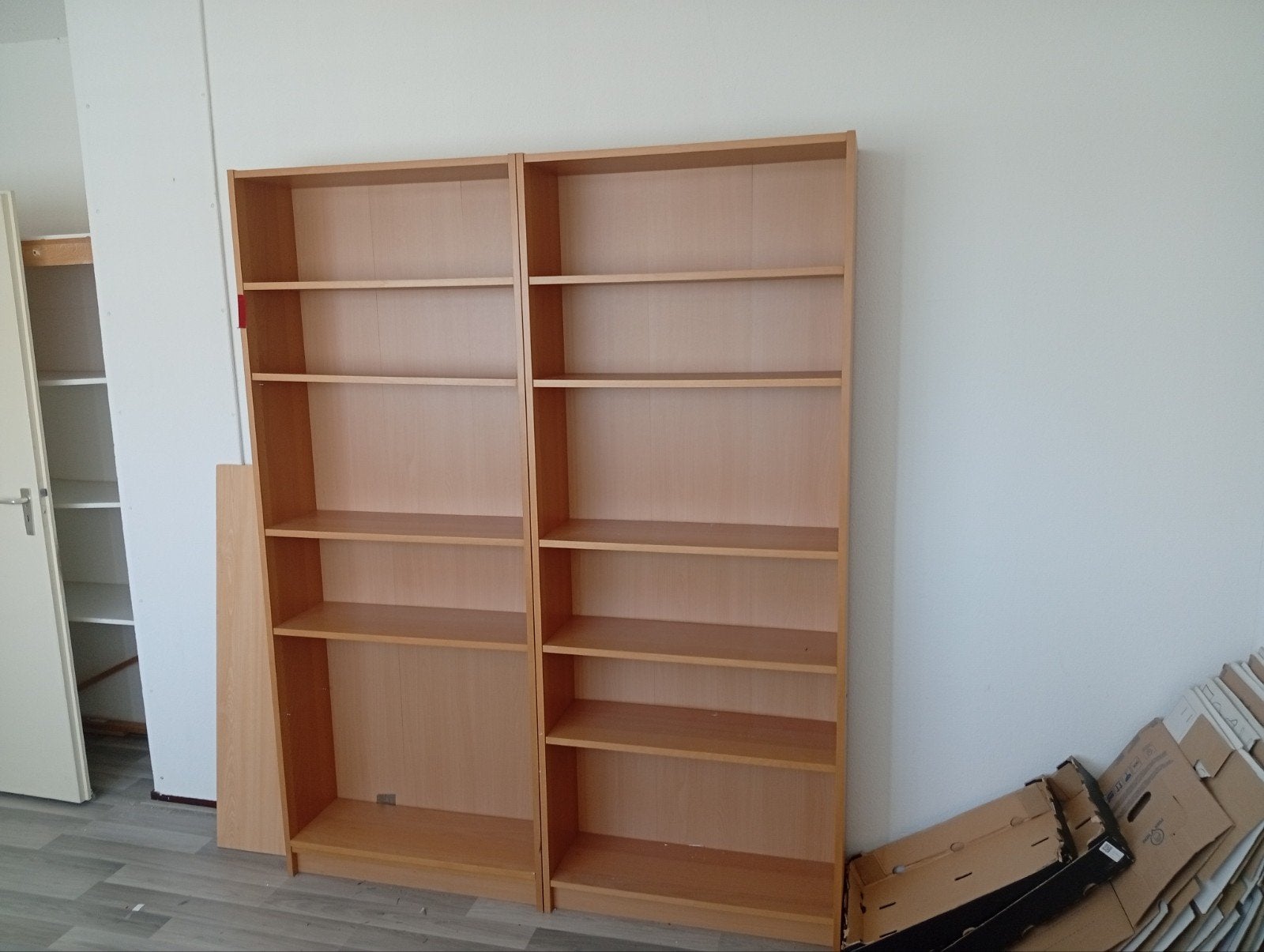 Twee Billy  houten boekenkasten met verstelbare planken, Huis en Inrichting, Kasten | Boekenkasten, Met plank(en), 200 cm of meer