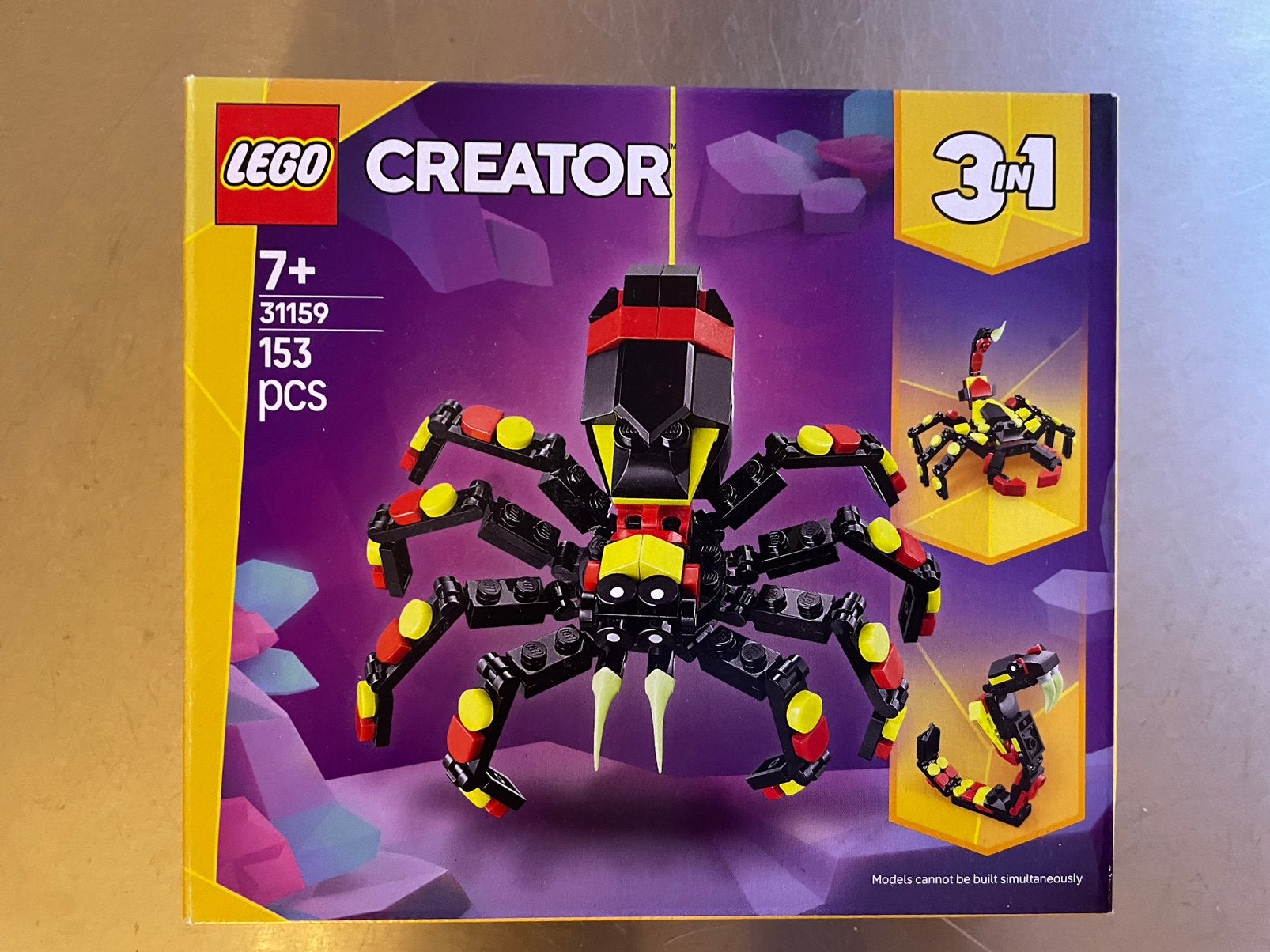Lego 3 in 1 nr 31159 spin schorpioen slang, Ophalen of Verzenden, Zo goed als nieuw