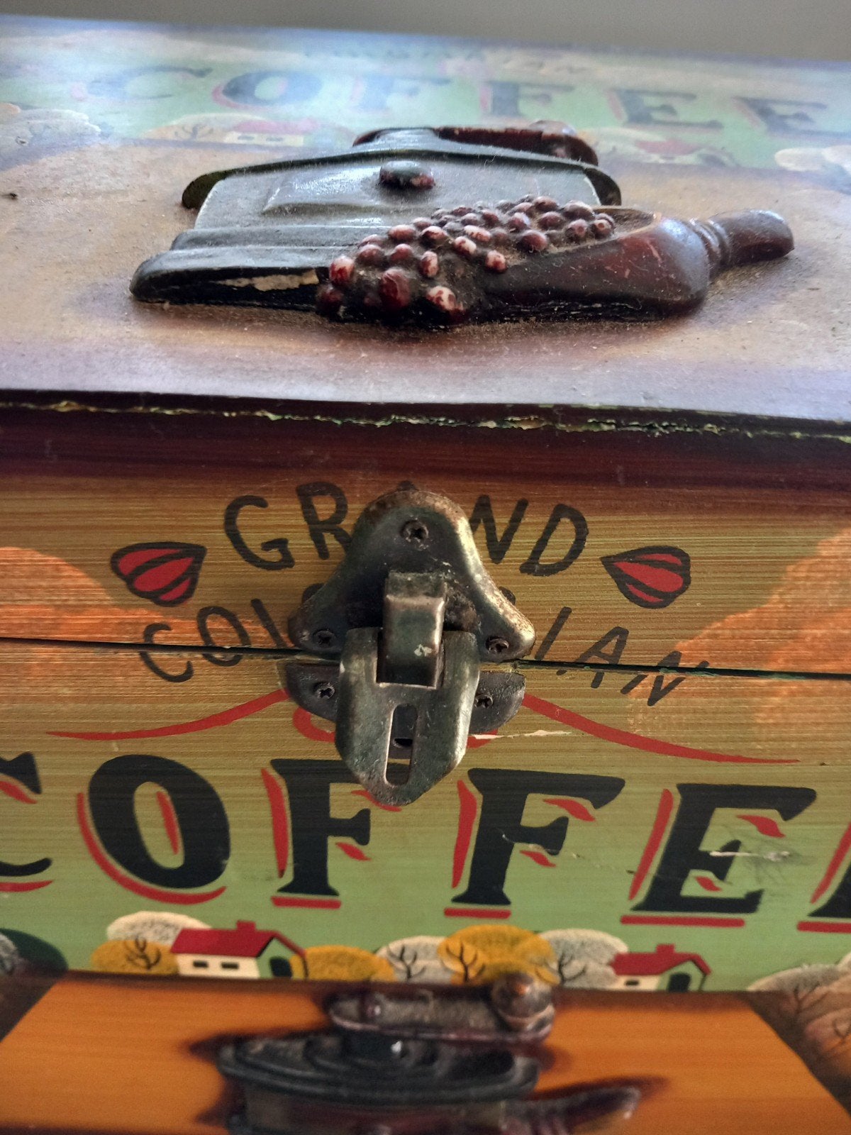 houten kist vintage brocante, Ophalen of Verzenden