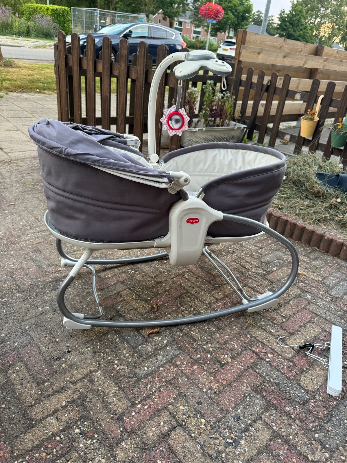 Tiny Love 3-in-1 Rocker Napper - Grijs, Ophalen, Zo goed als nieuw, Wieg