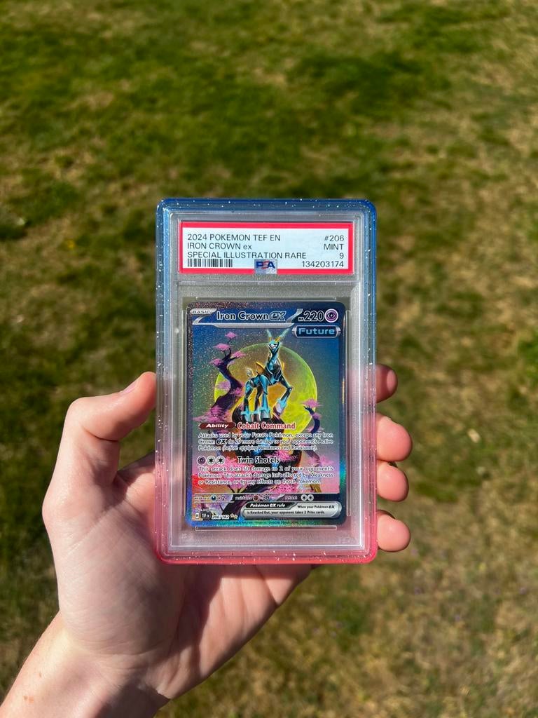 Iron Crown 206 Holo Pokemon Kaart PSA 9, Ophalen of Verzenden, Nieuw, Losse kaart, Foil