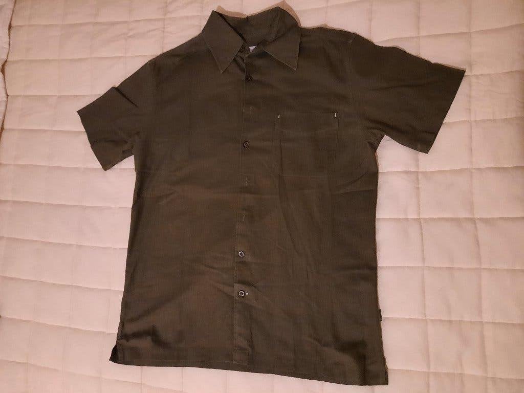heren overhemd maat M ( art. Z55 ), Kleding | Heren, Ophalen of Verzenden, Zo goed als nieuw, Bruin, Halswijdte 39/40 (M)