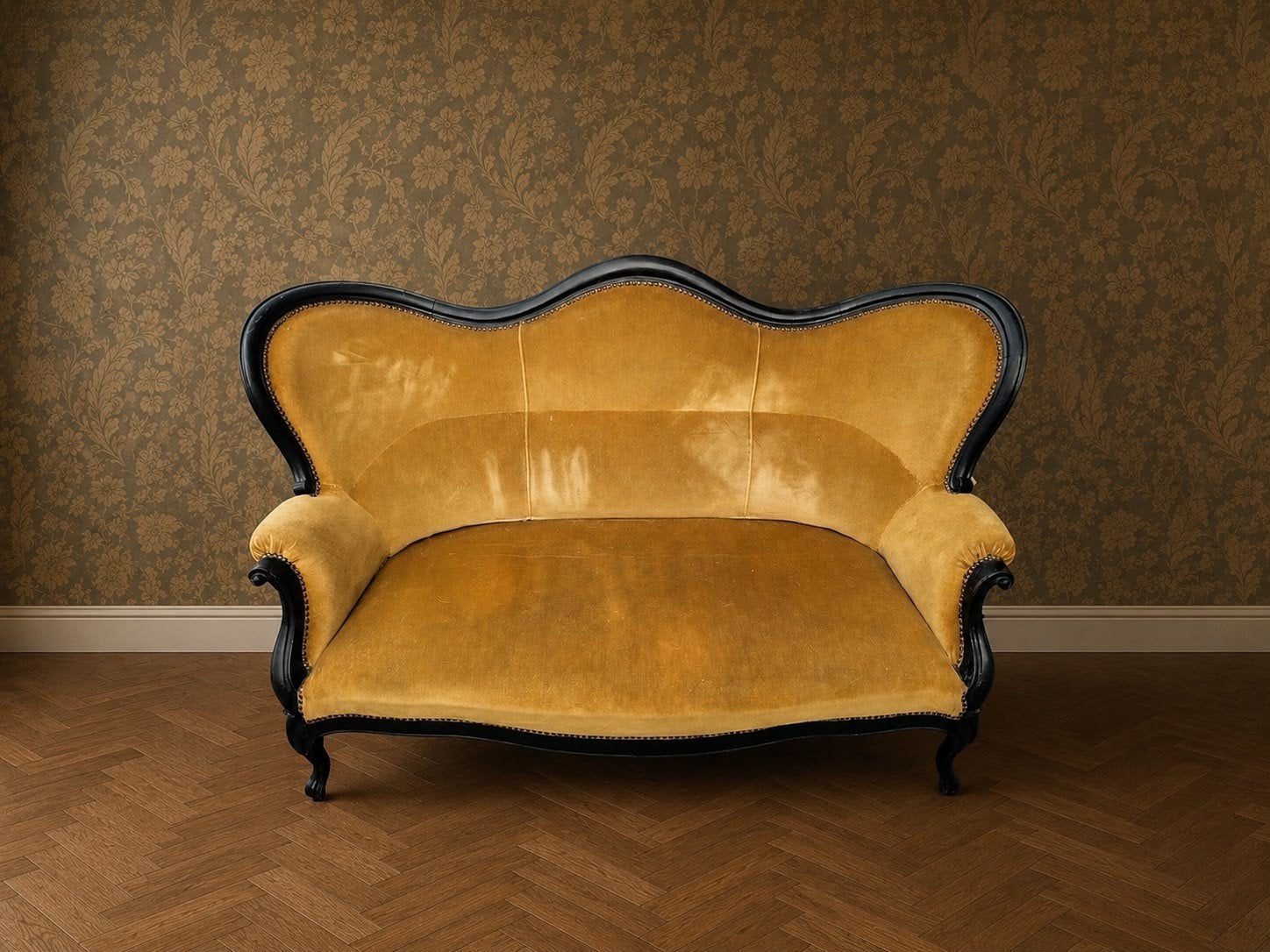 Vintage barok sofa  bankje, Ophalen