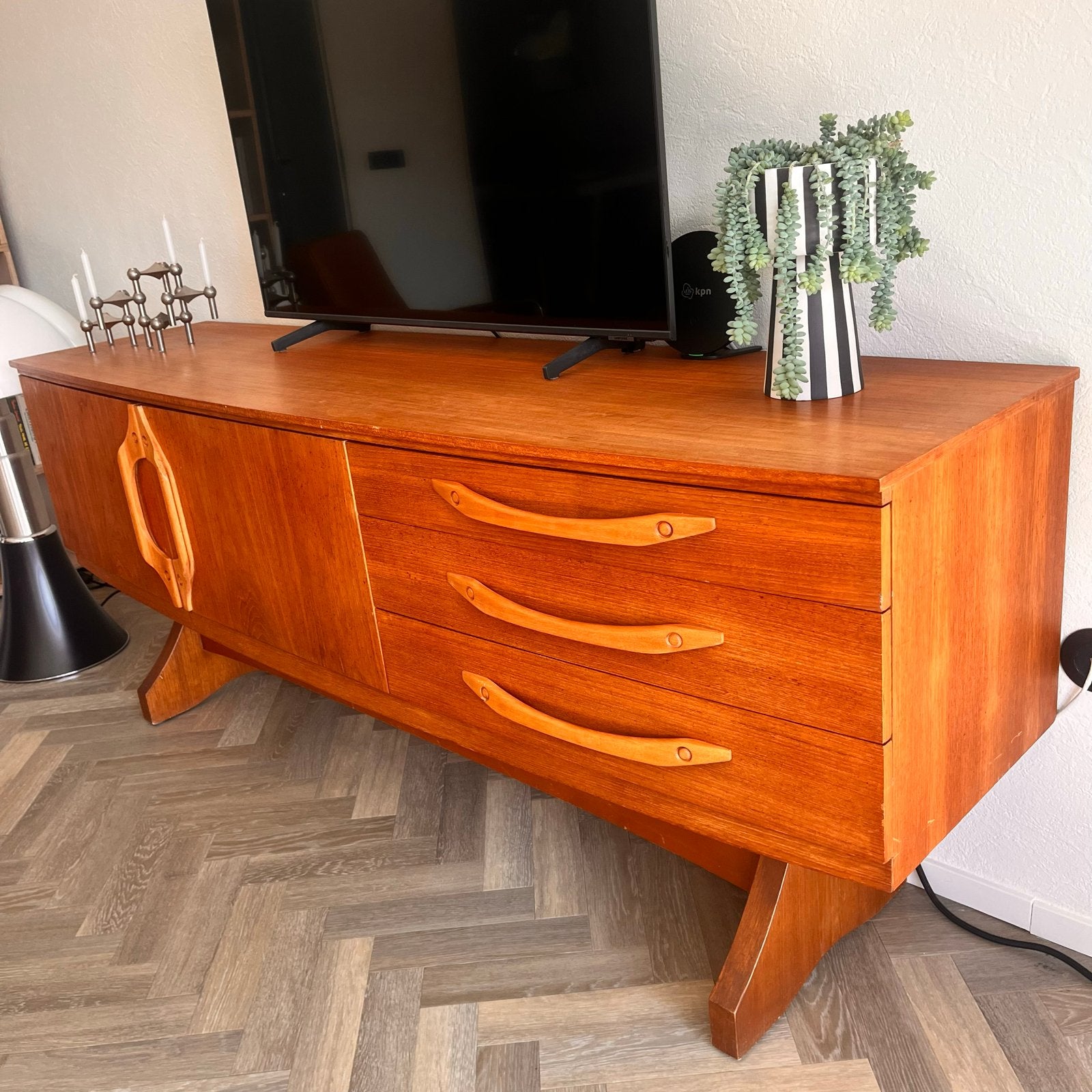 Unieke Scandinavische Teak Dressoir/Sideboard, Ophalen