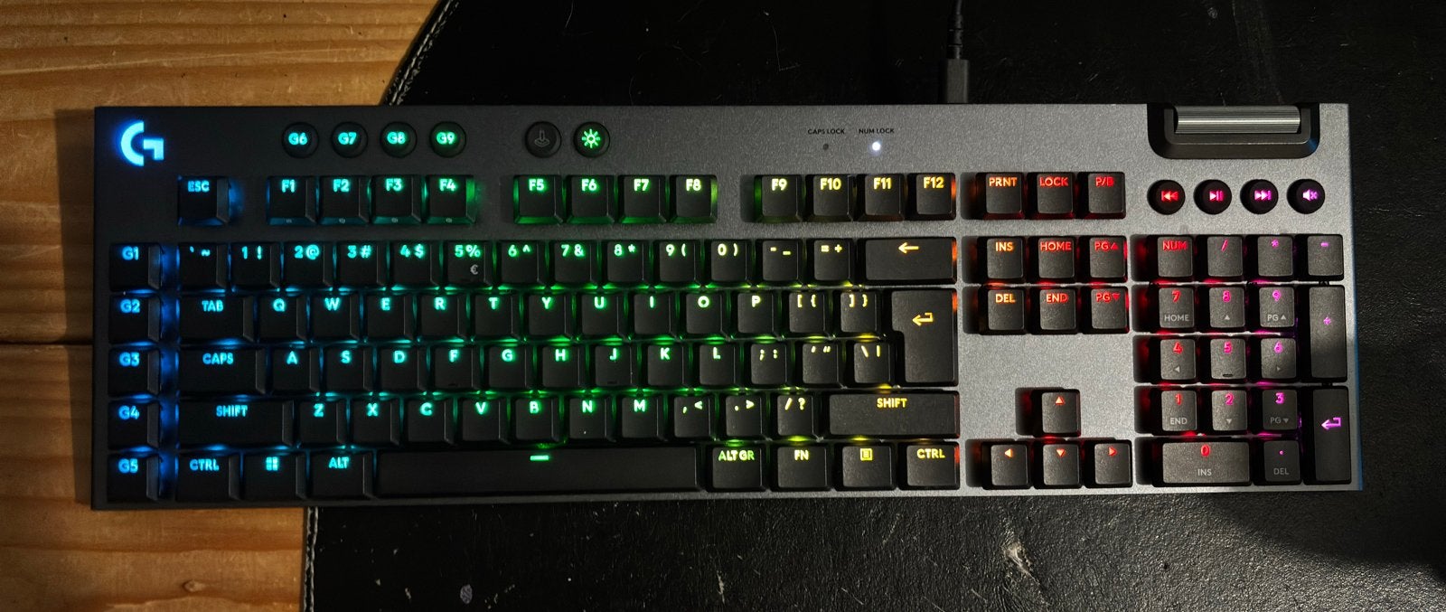 Logitech G915 X (Tactile) - Zo goed als nieuw, Computers en Software, Verlichte toetsen, Logitech, Ophalen of Verzenden, Zo goed als nieuw