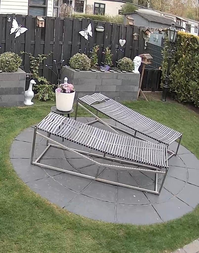 Set van 2 moderne ligbedden voor buiten, Tuin en Terras, Ligbedden, Ophalen, Gebruikt