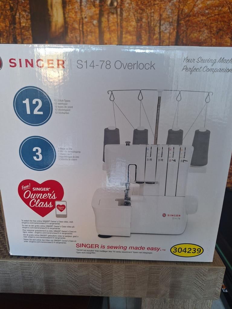 Singer S14-78 Overlockmachine nieuw!!!, Ophalen