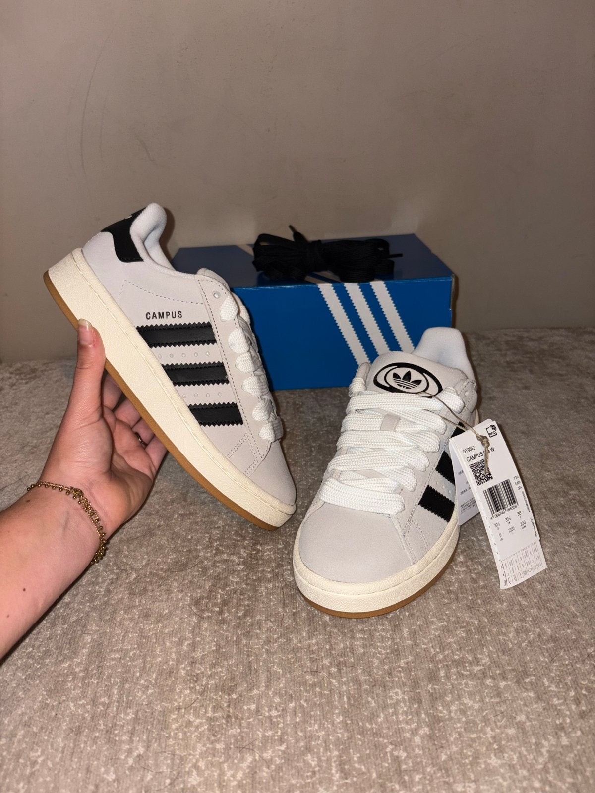 Nieuwe Adidas Campus 00s sneakers dames maat 36, Ophalen of Verzenden, Nieuw, Wit, Sneakers of Gympen