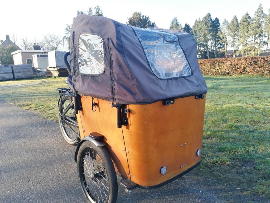 Elektrische vogue superior de luxe bakfiets met middenmoter, Ophalen, Gebruikt