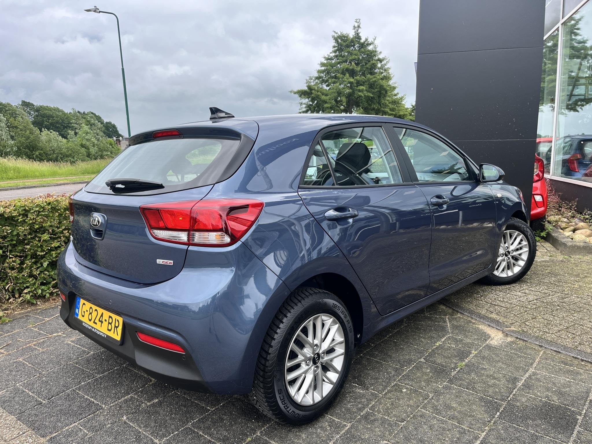 Kia Rio 1.0 TGDI DynamicLine Dealeronderhouden, Navigatie, A, Auto's, Voorwielaandrijving, Gebruikt, Euro 6, Blauw