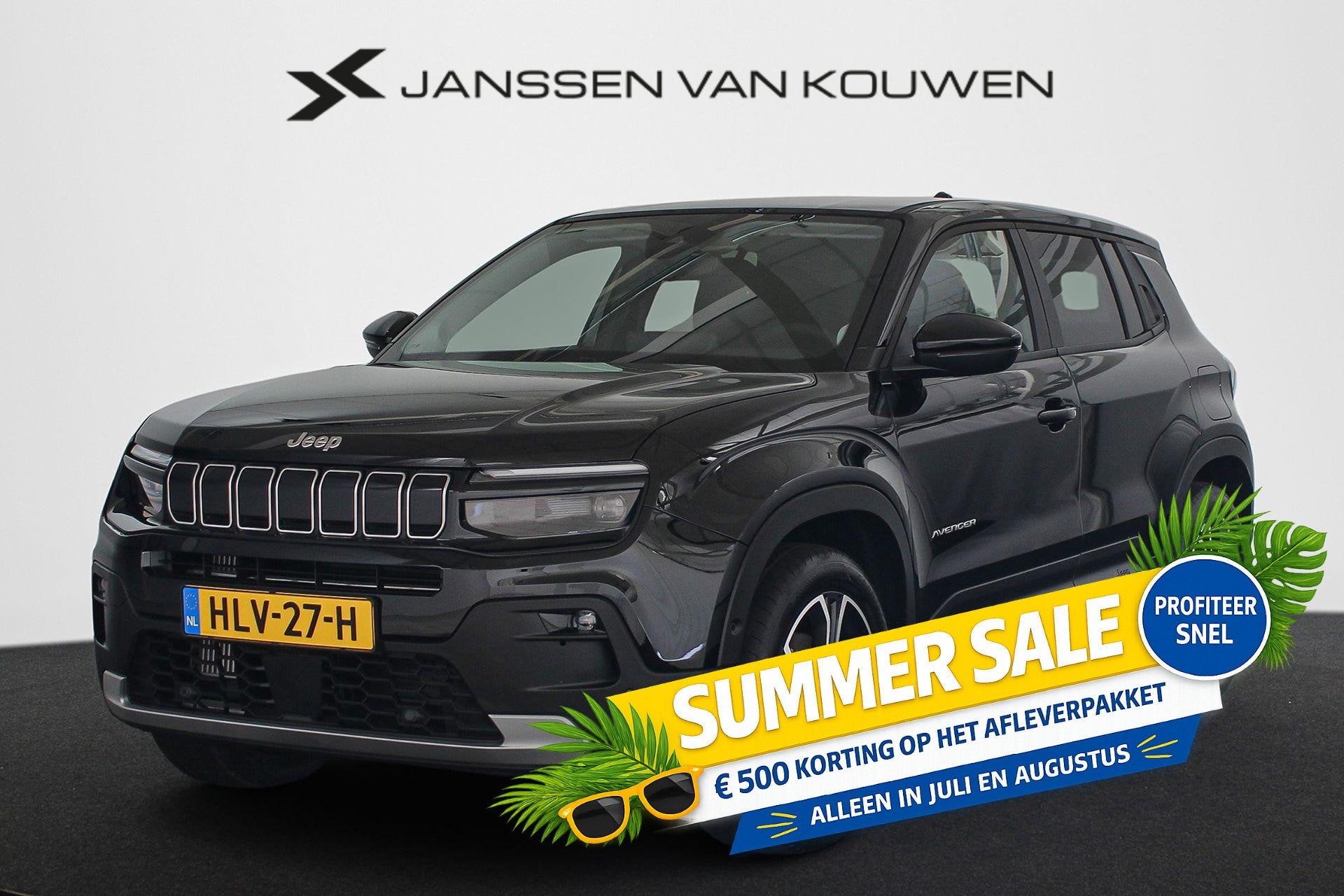 Jeep Avenger 1.2 e-Hybrid Summit JBL Audio Stoel-Voorruitver, Stof, Gebruikt, 1199 cc, 620 kg
