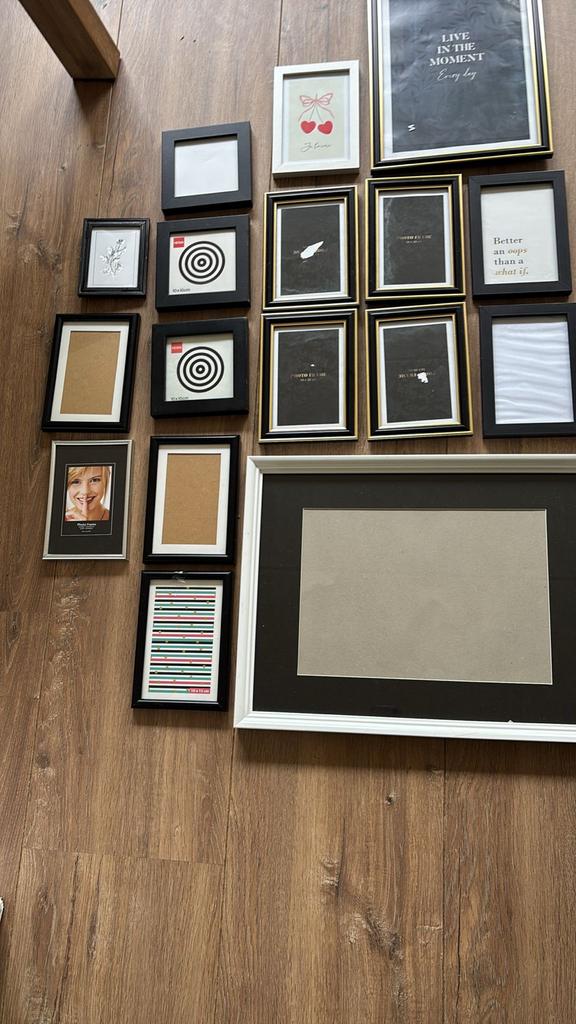 Diverse fotolijstjes in verschillende maten en stijlen, 50 tot 75 cm, Ophalen of Verzenden, Zo goed als nieuw, 100 tot 125 cm
