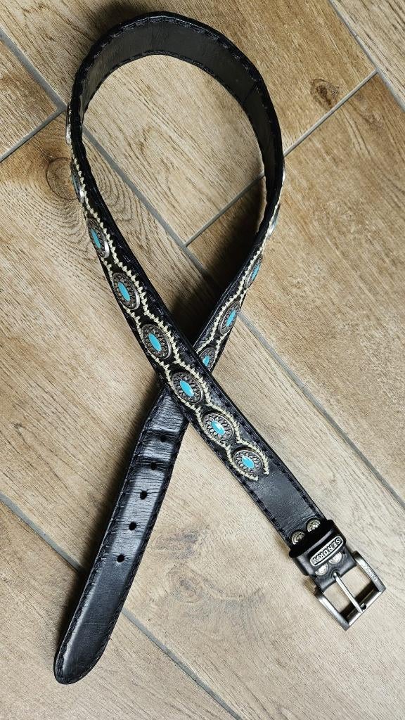 Sendra Riem 7605 - Zwart Lederen Riem 100cm ZGAN, Sendra, 95 tot 105 cm, Ophalen of Verzenden, Zo goed als nieuw