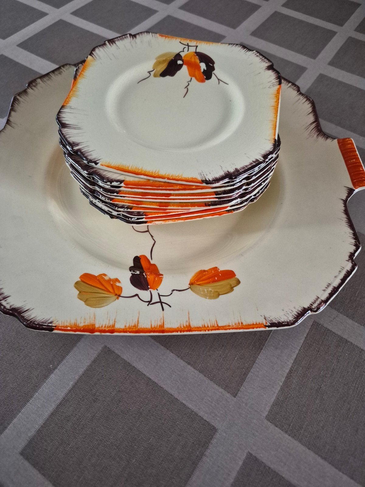 Vintage gebakstel, Ophalen