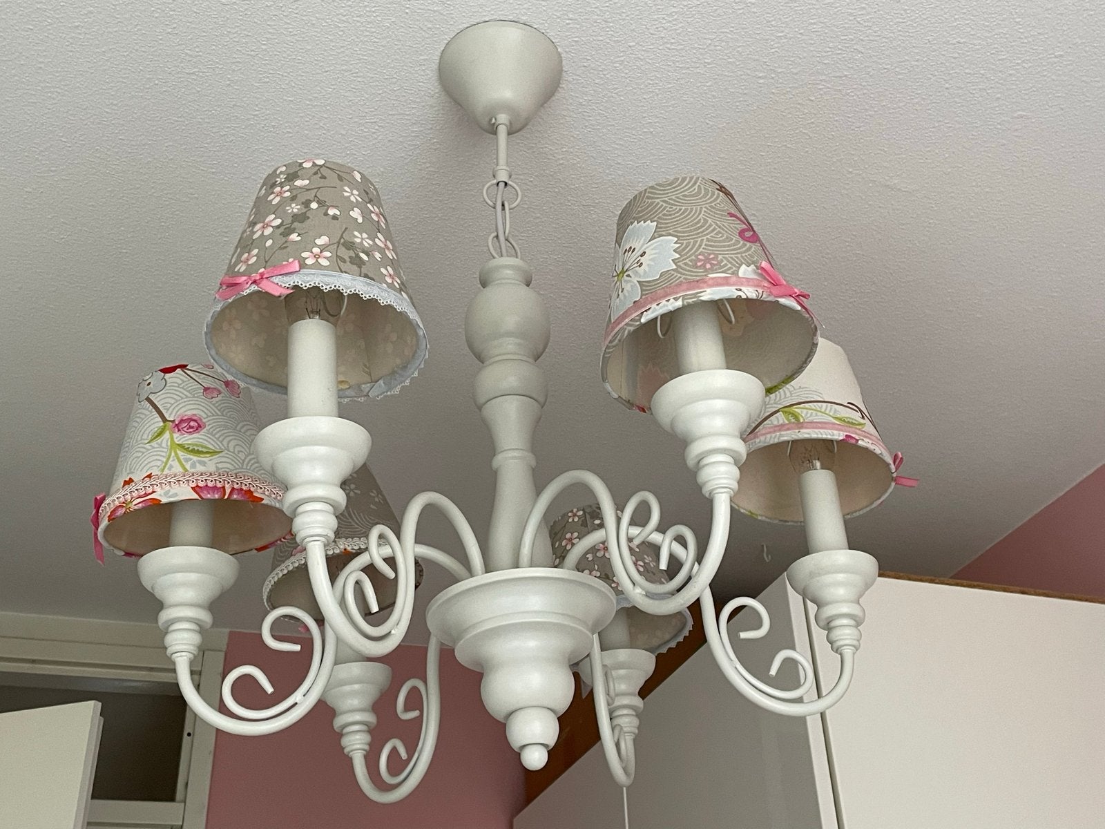 Kroonluchter & wandlamp set Pip Studio - Meisjeskamer, Overige merken, Ophalen of Verzenden, Zo goed als nieuw, Wit