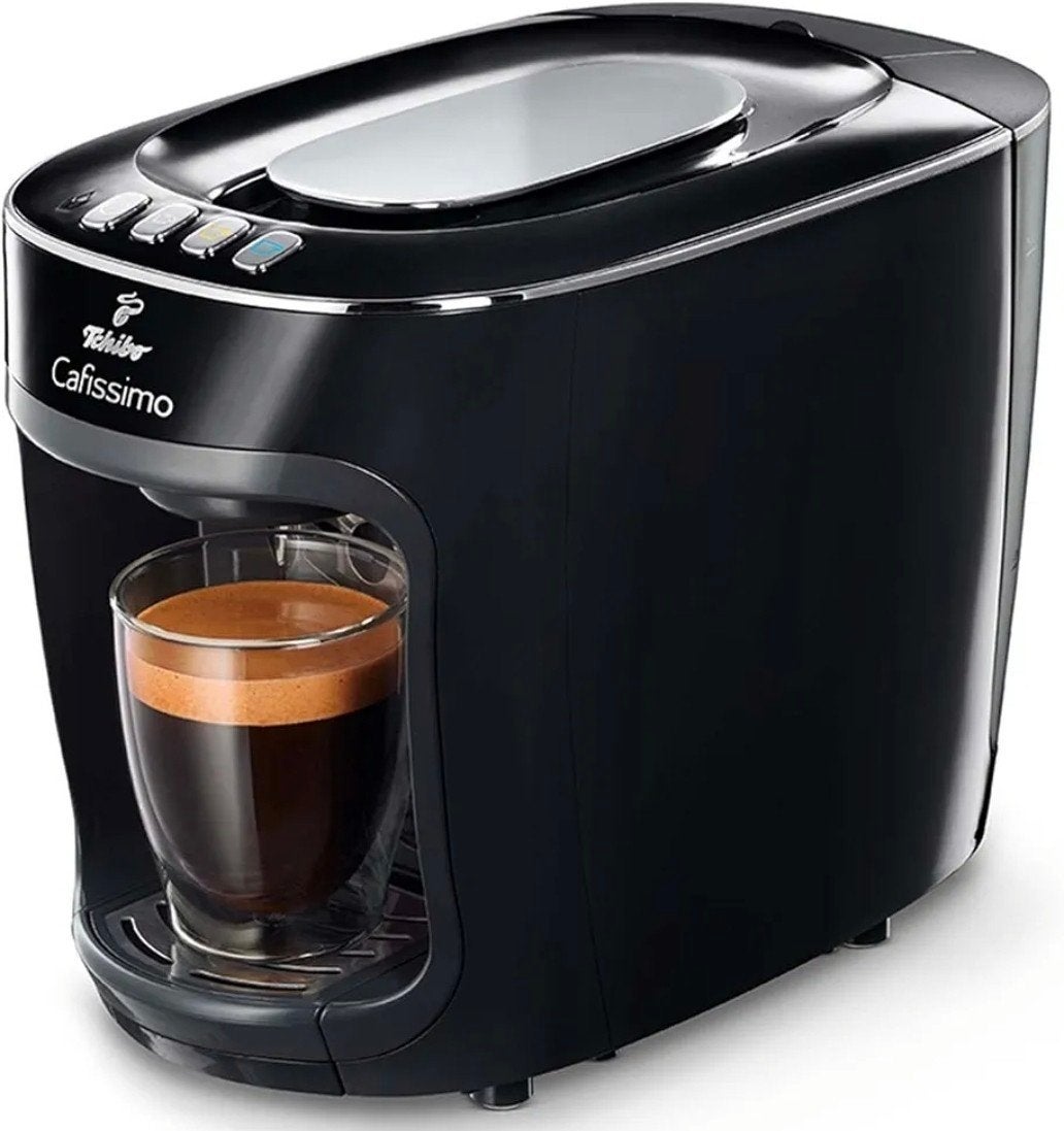 Gebruikte Tchibo Cafissimo koffiezetapparaat - Zwart, Koffiepads en cups, Gebruikt, Koffiemachine, Ophalen of Verzenden