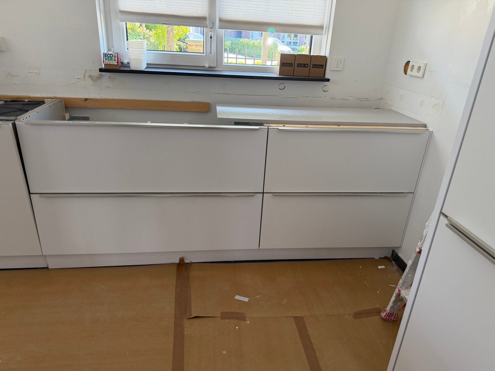 In verband met verbouwing Keukenkastjes met 2 laden, Ophalen, 50 tot 100 cm, Zo goed als nieuw, Minder dan 100 cm