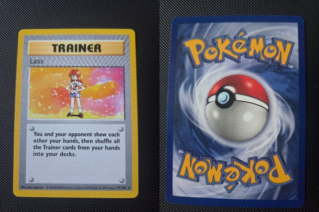 Lass Base Set Shadowless Near Mint, Ophalen of Verzenden, Zo goed als nieuw, Losse kaart