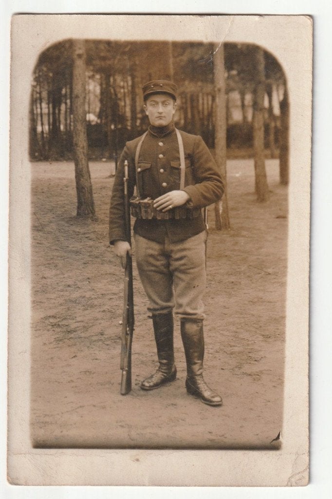 Militair België fotokaart 1916 schade zegelvlak Oisterwijk, Overige gebieden, Verzenden, X, Foto of Poster