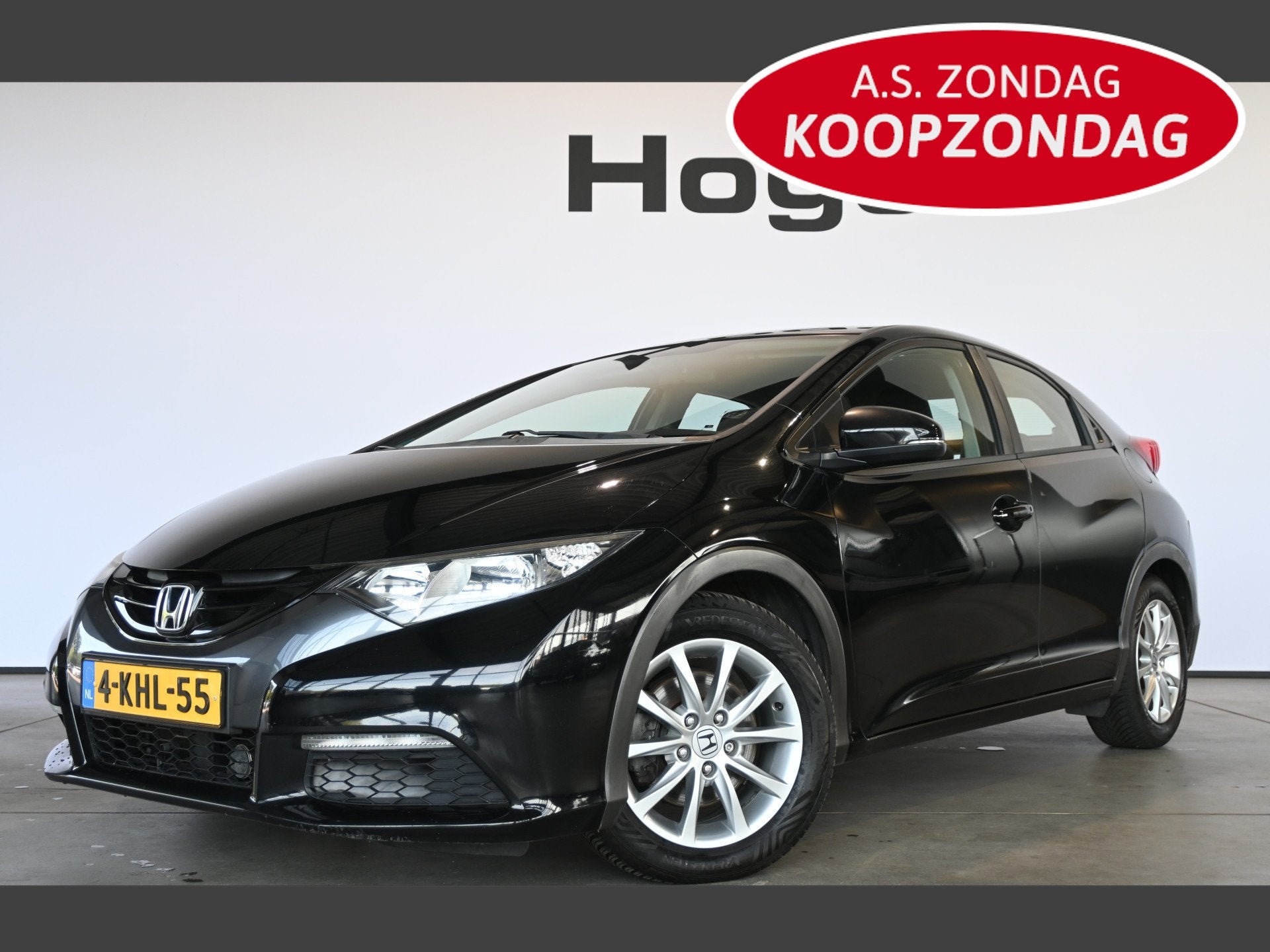 Honda Civic 2.2D Comfort Clima Navigatie Lichtmetaal Goed On, Euro 5, Stof, Gebruikt, Zwart