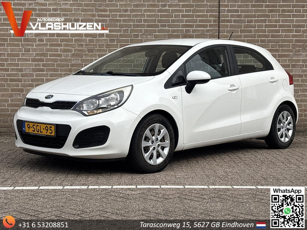 Kia Rio 1.2 CVVT Comfort Pack | Airco |, Auto's, Kia, 4 cilinders, Elektrische ramen, Wit, Origineel Nederlands