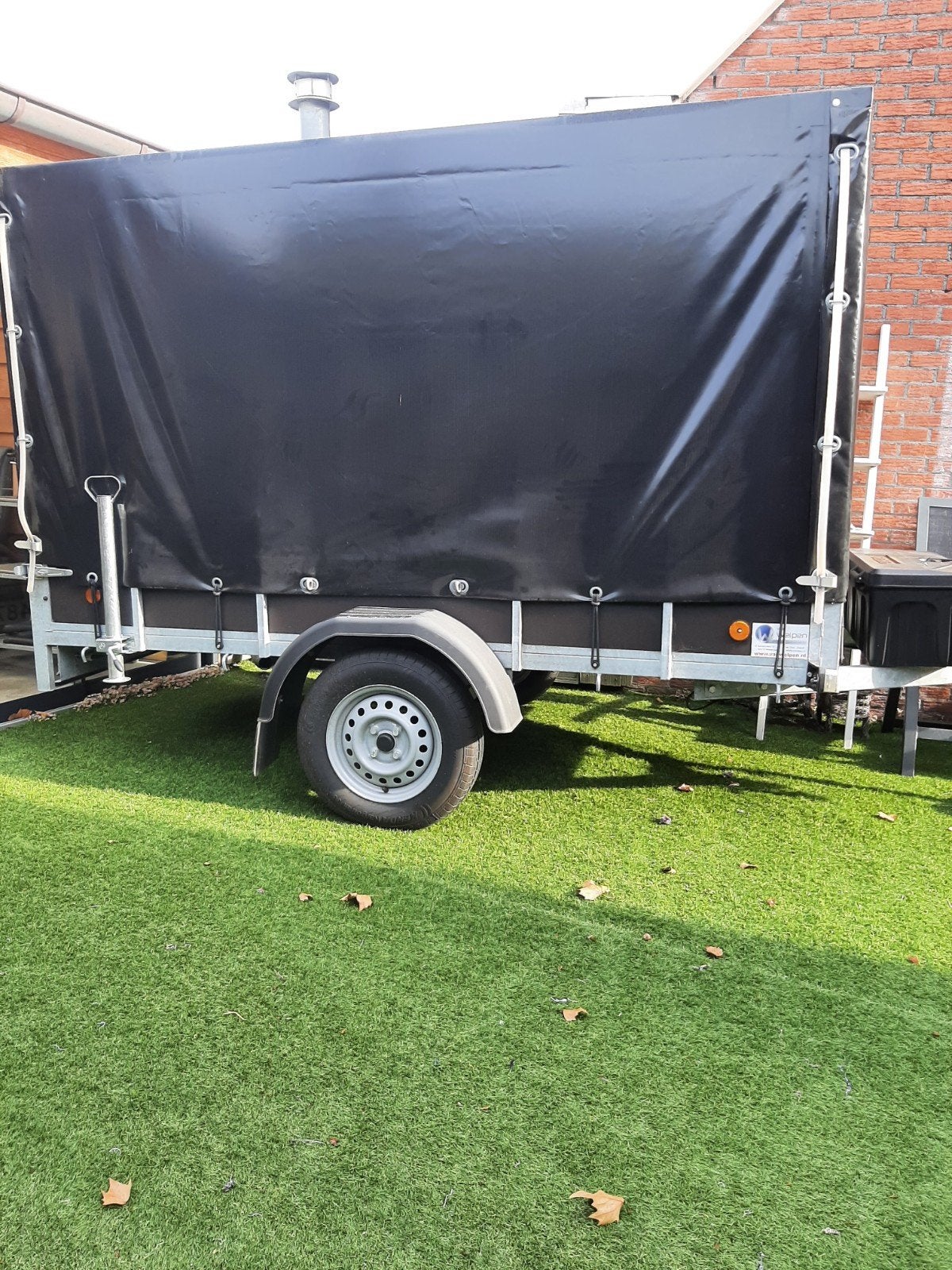 aanhangwagen met huif, Ophalen of Verzenden