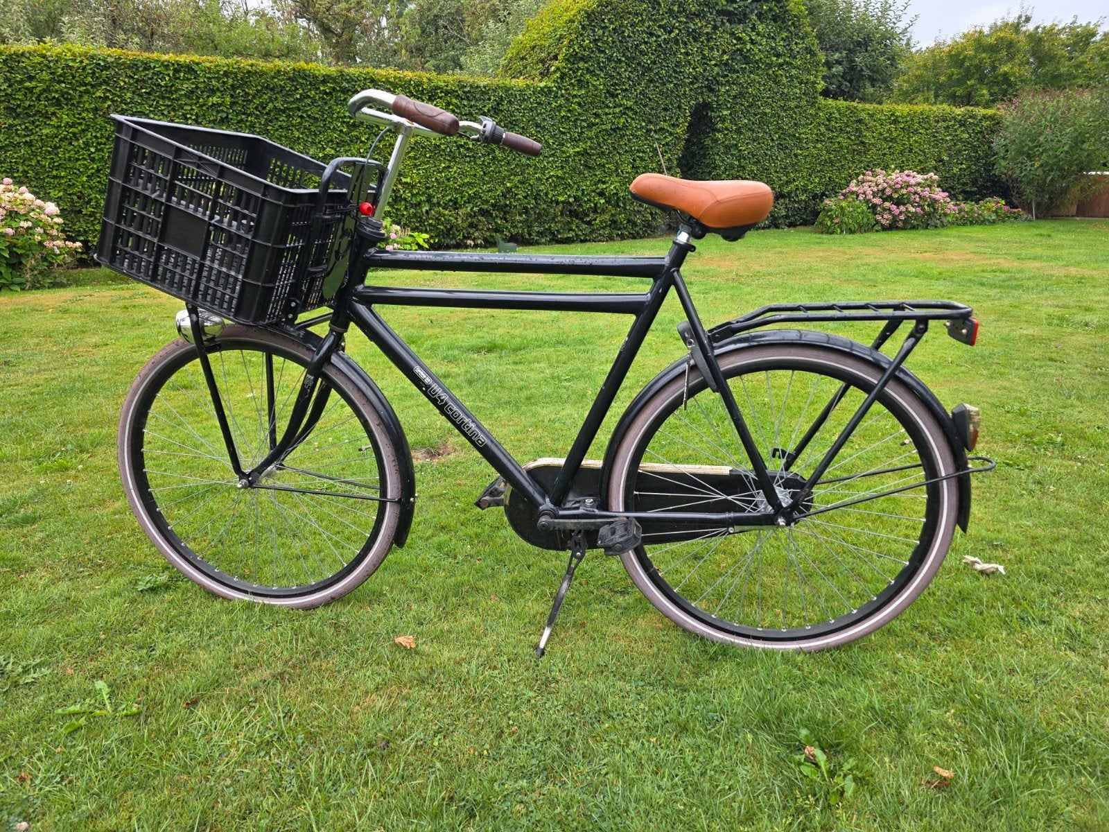 Cortina U4 Transportfiets - Zwart, Terugtraprem, Gebruikt, Versnellingen, 56 cm of meer