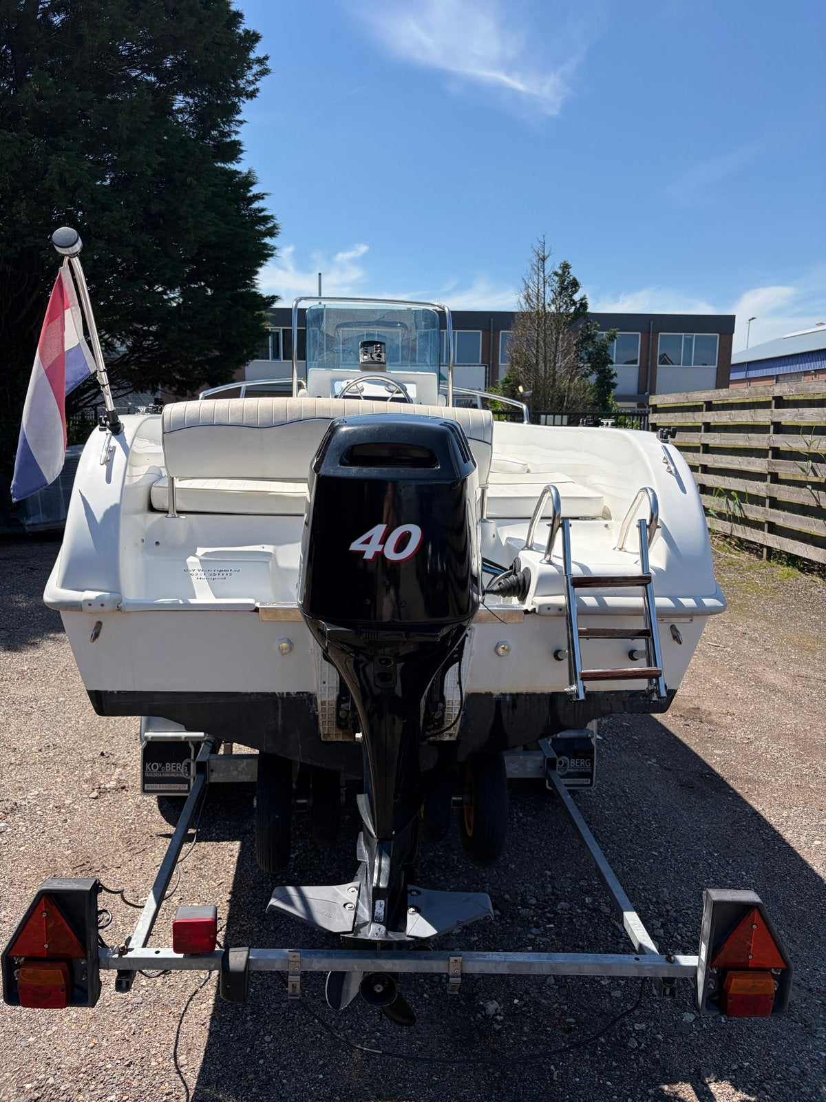 Aquamar met Mercury 40pk, afdekzeil en Pega trailer 2006, Overige merken, Gebruikt, Ophalen of Verzenden, Minder dan 70 pk