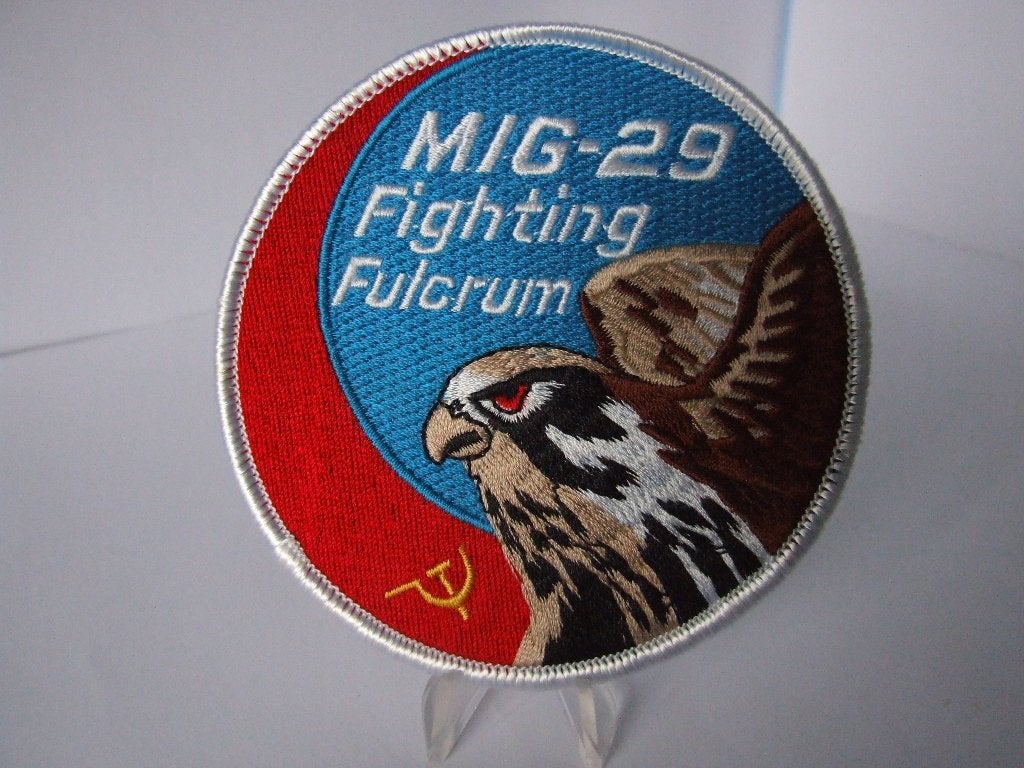 Embleem,Patch,MIG29,Fighting,Falcon,Fulcrum,USSR, Verzenden, Luchtmacht, Overige gebieden, Embleem of Badge
