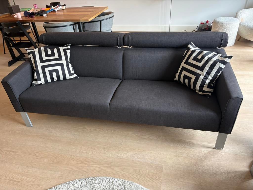 Set van 2x Leolux zitsbanken met verstelbare hoofdsteunen, Ophalen, Gebruikt, Tweepersoons, 75 tot 100 cm