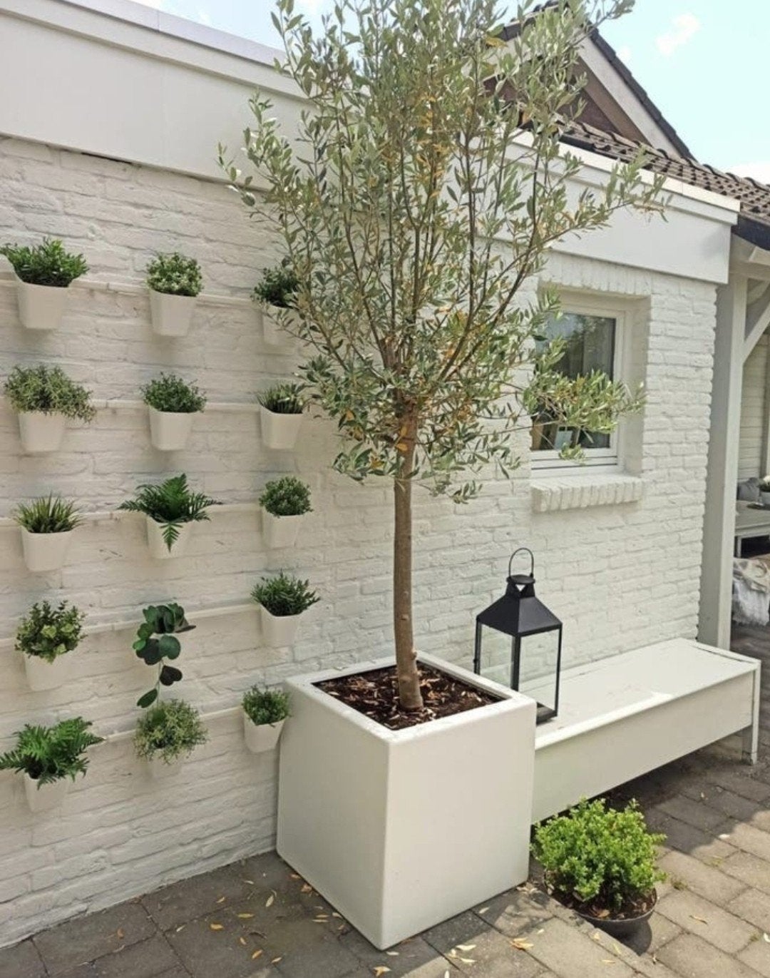 Geïsoleerde polyester plantenbak 60x60x60 cm., Tuin en Terras, Bloembakken en Plantenbakken, Ophalen, Rond, Kunststof