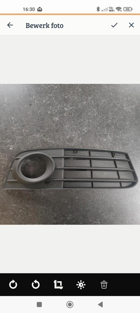 Audi a4 b8 Mistlamp rooster voorbumper, Ophalen of Verzenden, Voor, Audi, Bumper