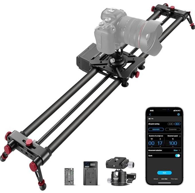 NEEWER 100 cm camera-schuifregelaar, Ophalen of Verzenden, Gebruikt, Minder dan 150 cm, Overige typen