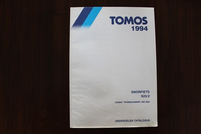 Tomos 1994 S25/2 snorfiets onderdelen catalogus, Ophalen of Verzenden, Gebruikt
